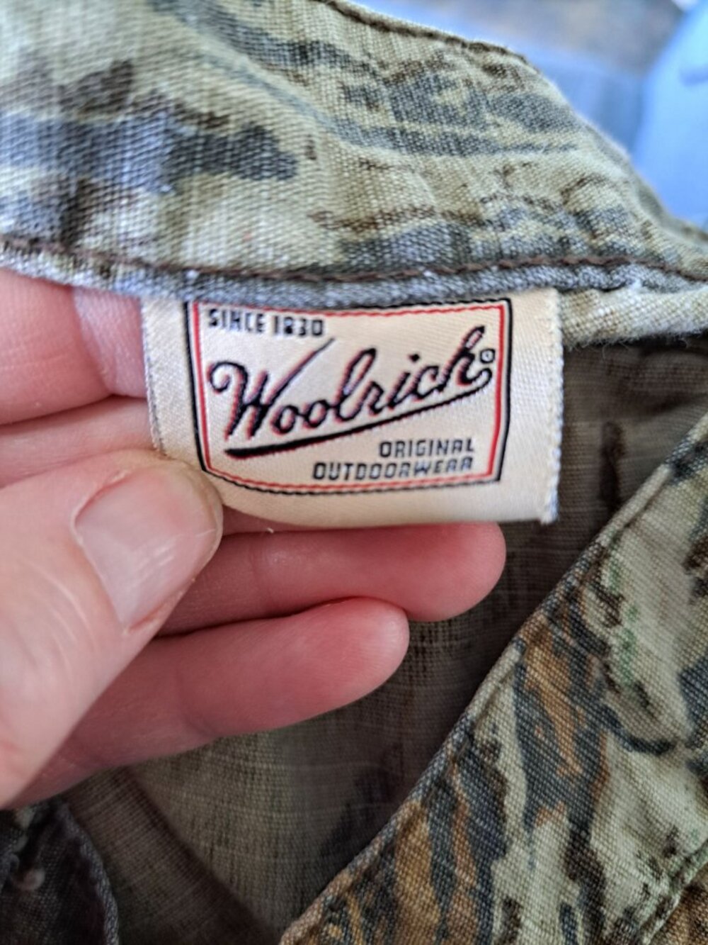 Vintage Woolrich Camo Cargo Pants Adjustable Waist Pockets Mens 36" Leaf Tree - Picture 7 of 13